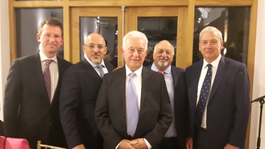 Rt Hon Jeremy Wright MP, Nadhim Zahawi MP, James Holloway, Brian Tustain and Mike Baker
